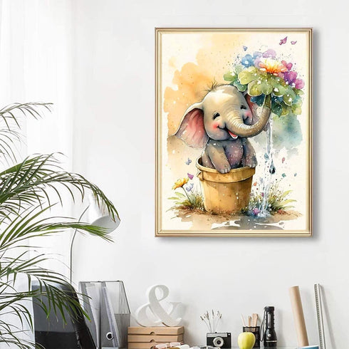 Meothan Diamond Art Kits for Adults, Full Drill Elephant Diamond Paintings Kits for Beginners, Round 5D Paint with Diamonds Pictures Gem Art Paint...