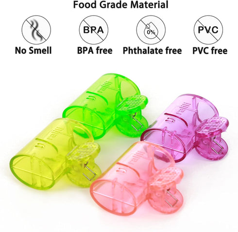 4 Pack Colorful Toothbrush Head Covers - Portable & Durable Brush Pod Cases with Protective Caps, Ideal for Travel, Camping, Bathroom, School, Eas...