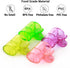 4 Pack Colorful Toothbrush Head Covers - Portable & Durable Brush Pod Cases with Protective Caps, Ideal for Travel, Camping, Bathroom, School, Eas...