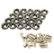 JDMSPEED 20 Pcs Black CNC Billet Aluminum Fender Washer Engine Bay Dress Up Kit...