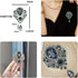 Retro Elegant Crystal Water Drop Brooches Pins Fashion Beautiful Created Rhinestone Flower Brooch Pin for Women Girl Party Dance Wedding Banquet G...