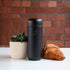 Drinkpod Grunwerg HCF-200BK Vacuum Insulated Capsule Flask, Stainless Steel, Black, 200ml...