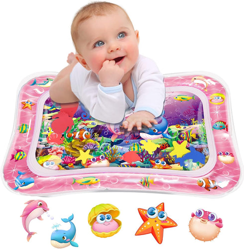 Infinno Tummy Time Water Mat for Babies, Baby Toys for 3 6 9 Months Girls and Boys Sensory Development, Great Gift Idea for Newborns...