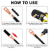 150pcs Battery Cable Ends Awg 2 4 6 8 10 Gauge Wire Connectors,Copper Ring Terminals with Heat Shrink Set,74 pcs Battery Terminal connectors Cable...