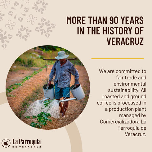 LA PARROQUIA DE VERACRUZ - Pot Coffee 6.34 oz, Soluble Granulated Coffee, Mixed with Caramelized Sugar, with Pot Coffee Aroma and Notes of Cinnamo...
