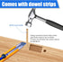Latch Restorer Strike Plate, Metal Door Strike Plate for Exterior Doors Large Hole Security Door Latch Plate with Wooden Dowel Rods & Screws for D...