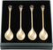 Matashi 24K Gold Plated Crystal Topped Dessert Spoon for Dinner Party Great for Testing Sampling Appetizers Corporate Gifts Christmas Mother's Day...
