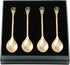 Matashi 24K Gold Plated Crystal Topped Dessert Spoon for Dinner Party Great for Testing Sampling Appetizers Corporate Gifts Christmas Mother's Day...