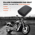 Alpha Rider Motorcycle Rectangular Pillion Passenger Pad Seat 6 Suction Cup For Harley Custom Chopper...