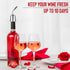 Wine Stopper Bottle Champagne Saver – Elegant Stainless Steel and Silicone Wine Saver Seals Out Air and Prevents Spills – Reusable, Expandable Bot...