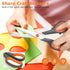 4 Pack Multipurpose Soft Grip Handle Scissors, Ultra Sharp Craft Scissors Set,All Purpose Scissors for Home Household Office Sewing School Teacher...