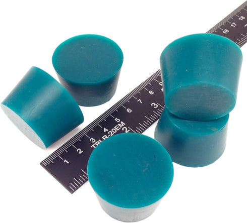 5 Pc 1 5/16" X 1 5/8" #8 High Temp Silicone Rubber Tapered Plug Powder Coating Custom Painting Supplies...