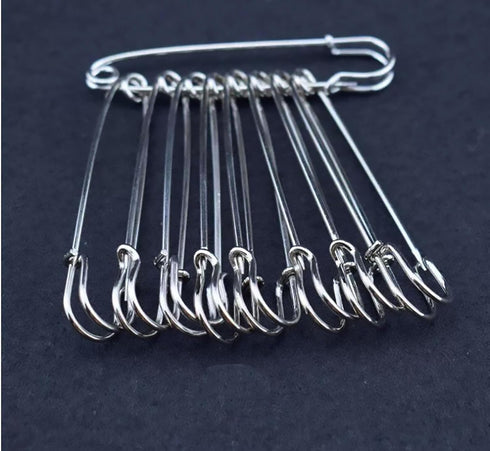 Safety Pins, 4" Large Safety Pins, Set of 20, Large Safety Pins, Clothing Safety Pins, Blankets, Crafts, Skirts, Short Skirts, Oversized Heavy Dut...