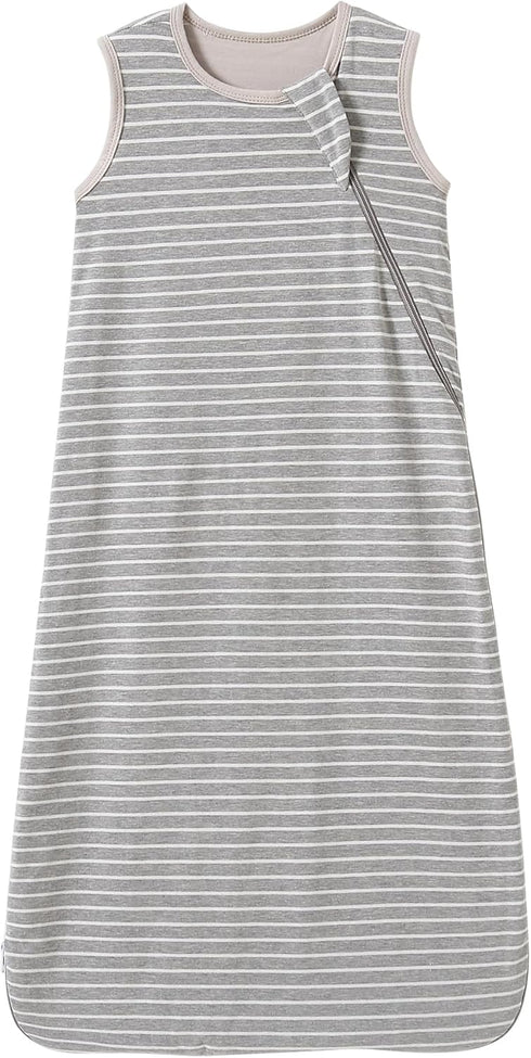 Baby Sleep Sack 6-12 Months Sleeveless Infant Wearable Blanket Comfy Soft Lightweight 2-way J-shaped zipper Swaddle Transition Sleeping Bag 1.0 TO...