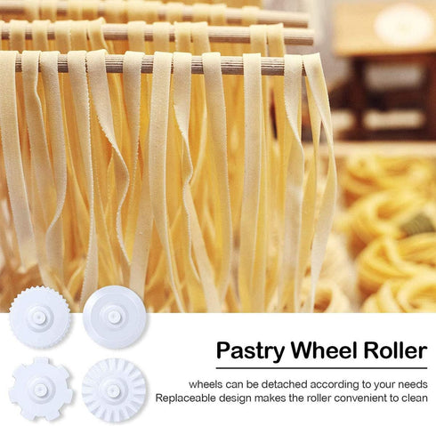 Lattice Roller Cutter, Pasta Cutter Wheel, Dough Noodle Cookie Pie Dessert Pizza Bread Pastry Crust Roller Cutters, Fondant Ribbon Cutters Wheel R...