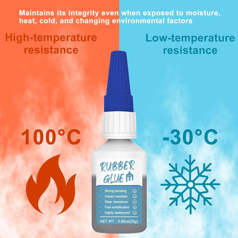 50g Rubber Glue, Glue for Rubber, Rubber Adhesive for Instant Bonding and Repairing Between Rubber and Rubber, Rubber and Other Materials, for Rub...
