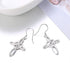 Sllaiss Sterling Silver Celtic Knot Cross Dangle Earrings White Gold Plated Good Luck Vintage Cross Drop Earrings Irish Jewelry...