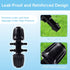 4 Packs 1/2 to 1/4 Drip Irrigation Fittings Kit and 10 Packs Irrigation Clamps Set Leak Proof Barbed Fitting for Systems Easy to Install Compatibl...
