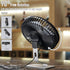 SLENPET 6 inch USB Desk Fan, Adjustable Tilt, 4 Speeds, Ultra-quiet, 90Rotation, Portable, Metal Base, Silver...