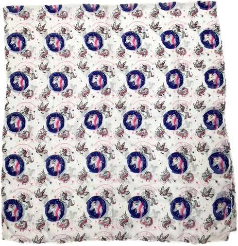 Best Trendy Choices Unicorn Scarf - Long Lightweight Wrap, Rainbow Print Pattern for Women...