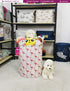 Laundry Hamper Large Canvas Fabric Lightweight Storage Basket/Toy Organizer/Dirty Clothes Collapsible Waterproof for College Dorms, Boys and Girls...