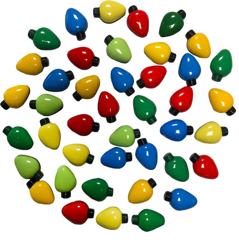 Buttons Galore Christmas Lights Super Value Pack Craft Buttons, Red 50 Pack...
