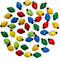 Buttons Galore Christmas Lights Super Value Pack Craft Buttons, Red 50 Pack...