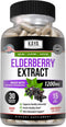 Kaya Naturals Elderberry Immune Support | Elderberry Extract, Rich Antioxidant Premium Elderberry Vitamins, 1200mg Immune System Booster Sambucus ...