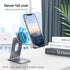 Magnetic Phone Stand Holder for Desk, Adjustable Aluminum MagSafe Cell Phone Stand Cradle Compatible with iPhone 15 14 13 12 Pro Max Plus Mini Mag...