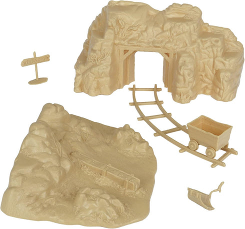 BMC Classic Marx Western Gold Mine Plastic Cowboys Army Men Playset Accessories...