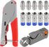 Coax Cable Crimper Tool Kit Coaxial Compression Tool Fitting Wire Stripper with 5PCS RG6 F Type Connector + 5PCS RG6 Coax Cable Extender...