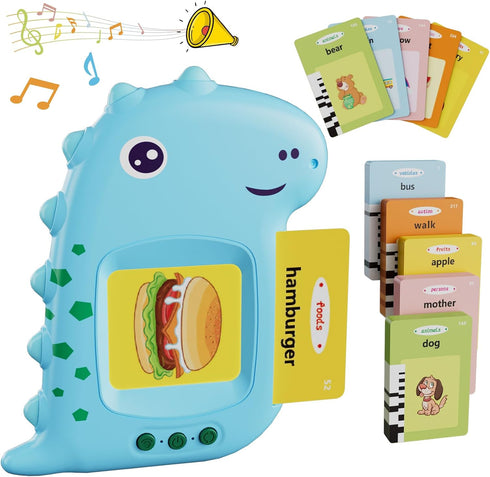 Talking Flash Cards with 224 Sight Words, Preschool Montessori Toys for Early Learning, Toddler Words Learning Interactive Toys, Dinosaur Educatio...