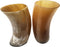 Mythrojan Original Viking Drinking Horn Mug 100% Authentic Beer Glass Set of 2, Natural Ox Horn Tumbler Norse Medieval Tankard Glass Cool Unqiue T...
