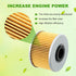 Oil Filter Kit Replacement for 15412-MGS-D21 15412-HP7-A01 91301-107-000 91302-PA9-003 94109-14000 94109-12000 Compatible with 2016-2020 Honda Pio...