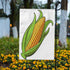 Corn Garden Flag Cartoon Golden Sweet Corn on The White Background Decorative Spring Summer Outdoor House Flag for Garden Yard Lawn 12 x 18 Inch...