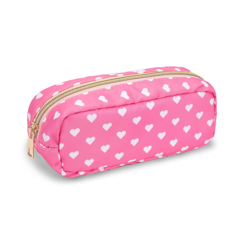 Waterproof Small Pencil Case Makeup Bag for Purse,Cute Pencil Pouch Preppy Nylon Makeup Brush Holder with Zipper,Girls Portable Storage Case Small...
