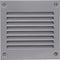 Vent Systems 4'' x 4'' Inch Gray Air Vent Cover Metal Air Return Grill with Built in Pest Guard Screen HVAC Vent Cover for Home Improvement Vent D...