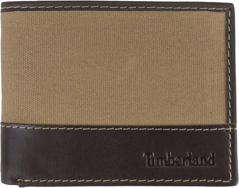 Timberland Men's Baseline Canvas Passcase, Khaki, One Size...
