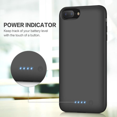 Battery Case for iPhone 6s Plus/6 Plus/7 Plus/8 Plus,8500mAh Portable Charging Case External Battery Pack for iPhone 6s Plus/6 Plus/7 Plus/8 Plus ...