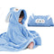 ROMASA Baby Bath Towel Hooded Ultra Soft Towel Highly Absorbent Bathrobe Blanket Toddlers Shower Gifts for Boys Girls-27.5" x 55" (Blue)...