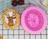 Deer Silicone Animal Soap Mold - Round Shape for Candle and Cake Decoration...