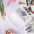 JUXYES Plastic Sterilizing Tray for Nail Art Accessories Tools, Portable Nail Art Tool Sterilizer Tray with Strainer, Fully Transparent Storage Bo...