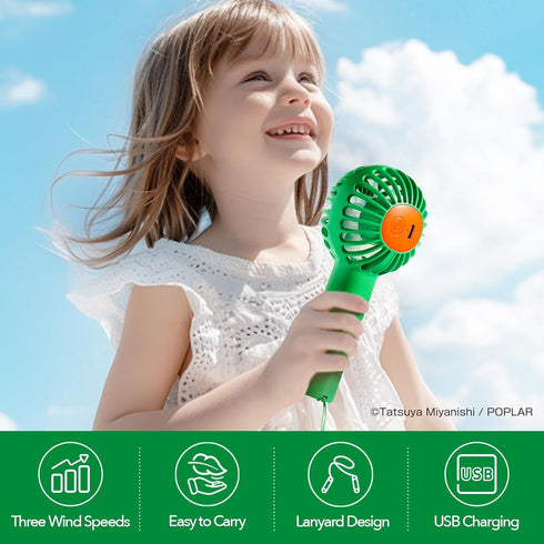 MiDeer Mini Portable Fan, 3 Speed Powerful Handheld Fan, Rechargeable Personal Fan, Cute Design Small Desk Fan for Travel Outdoor Makeup Stylish G...