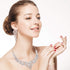 JOERICA Crystal Bridal Wedding Jewelry Set for Women Rhinestone Necklace Bracelet Earrings Set Bridal Jewelry Set for Wedding...