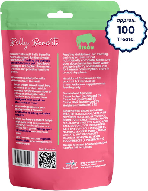Training Treats for Dogs - Soft Bison - Low Calorie Dog Training Treats for Sensitive Stomachs with Single Source Premium Protein, Corn Free, & So...