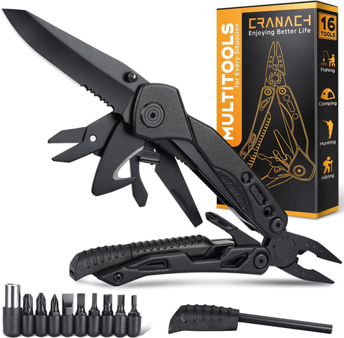 Christmas Stocking Stuffers for Men Dad Adults Gifts 16 In 1 Pocket Multitool Knife Plier Camping Accessories Multi Tool Gadgets Birthday Him Boyf...