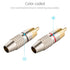 EEEKit 20Pack RCA Male Plug Solder, Gold Audio Video Adapter Connector for Speaker Wire Wall Plate Home Theater Audio Video Receiver Amplifiers an...