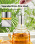 House Again Tea Infuser, Extra Fine Mesh Tea Strainers for Loose Tea, 18/8 Stainless Steel Tea Strainer with Extended Chain Hook, Tea Steeper for ...