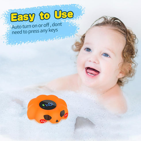 Baby Thermometer,with LED Display and Temperature Warning,Kids' Bathroom Safety Products, Bath Thermometer for Infants, Newborn,BPA-Free Bath Tub ...