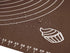 Silicone Baking Mat for Rolling Pastry Dough with Measurements, 25.6 x 17.7 BPA Free Non stick and Non Slip Coffee Table Sheet Baking Supplies for...